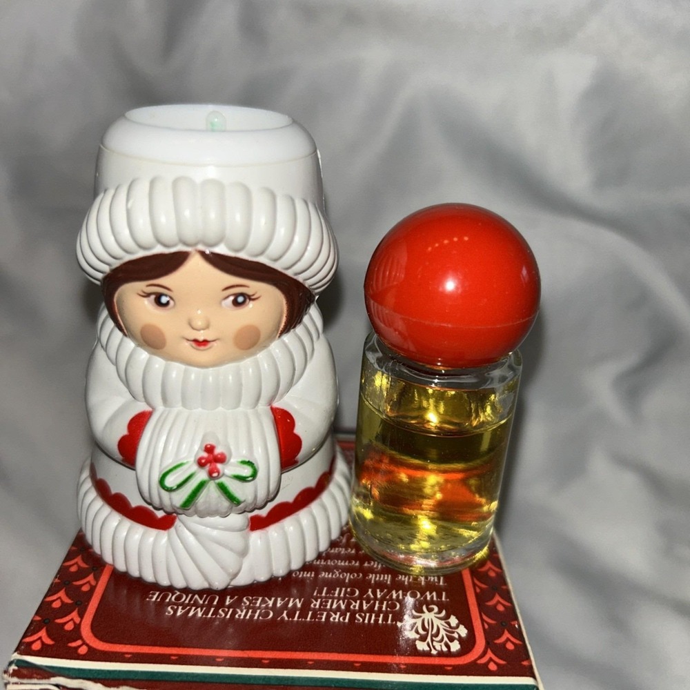 AVON Christmas Charmer Candlestick Decanter & Charisma Cologne  with Box - Picture 2 of 7